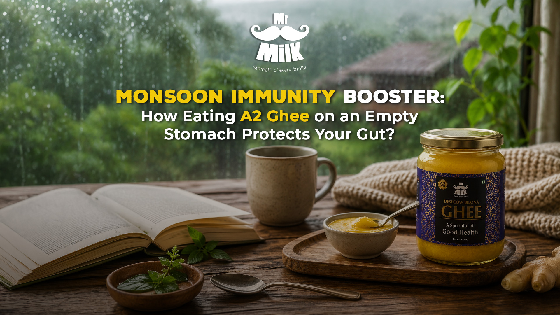 How Eating Desi Cow Ghee on an Empty Stomach Protects Your Gut