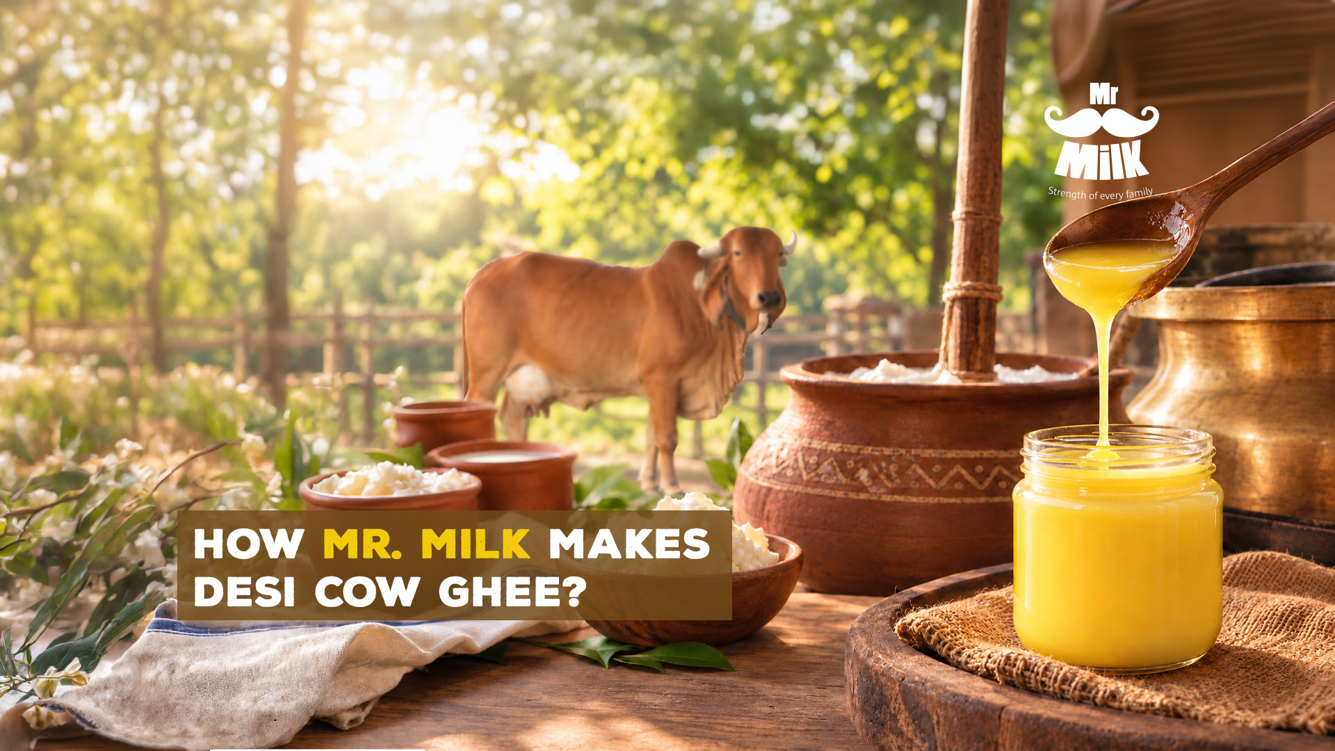 How Mr. Milk Make Desi Cow Ghee?